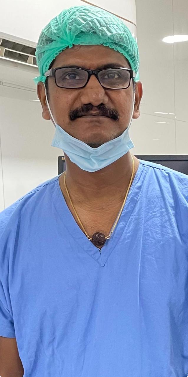Dr. Ganesh treating a patient